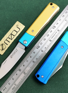 进口奥地利M390粉末钢折刀高硬度户外随身无锁口袋折叠家用水果刀