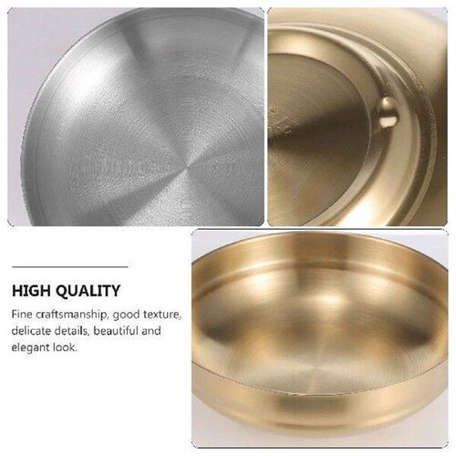 2 Pcs Stainless Steel Noodle Bowl Cold Ramen Bowls Big for