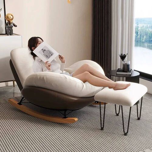 Luxury Salon Living Room Chairs Nordic Girl Reading Balcony