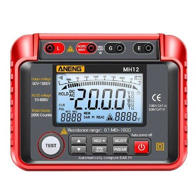 MH12 Insulation Earth Resistance Tester High Precision Ohm