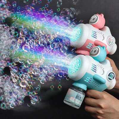 New Alien Electric Bubble Gun Kids Toy Bubbles Machine Autom