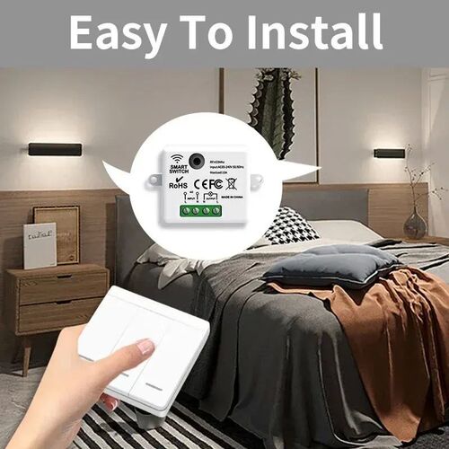 86 Wireless Smart RF 433Mhz Wall Panel with Remote Control 1