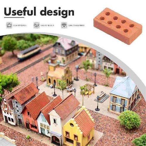 50 Pcs Building Model Bricks Miniature Sand Table Decors