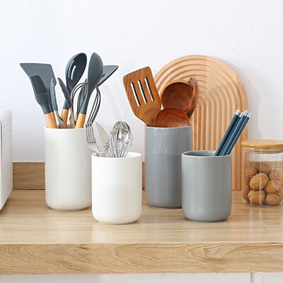 Ceramic chopstick holder kitchen utensil storage bottle