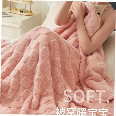 Summer Waffle Plaid Cotton Bed Blanket Throw Thin Quilt Knit
