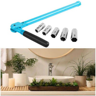 6Pcs Wrench Socket Set Bathroom Shower Faucet Practical