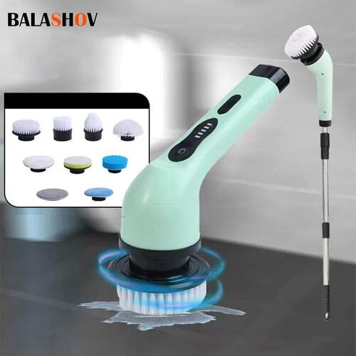 Wireless Electric Cleaning Brush Bathroom Window Kitchen Aut