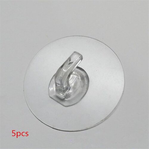 5pcs/10pcs Transparent Hangers Self Adhesive wall Hooks Stor