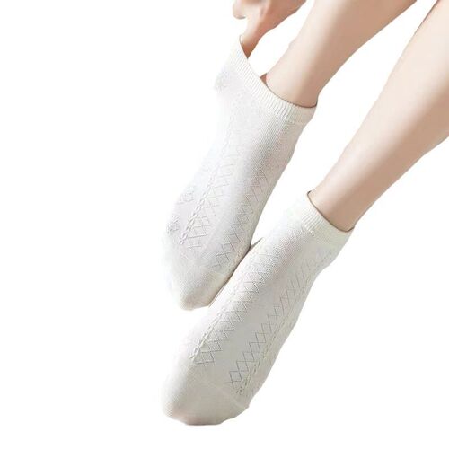 Socks For Women, Shallow Mouth Invisible White Small White S