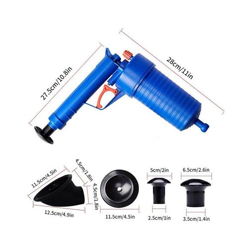 Air Pump Pressure Unblocker Pipe Plunger Drain Cleaner Sewer