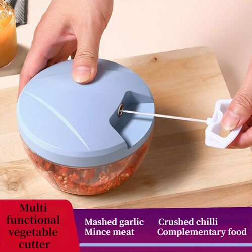 3-color Mixed Manual Garlic Chopper Vegetable Slicer Kitchen
