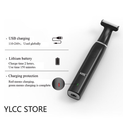 Pubic Hair Trimmer for Men Electric Groin & Body Hair Shaver