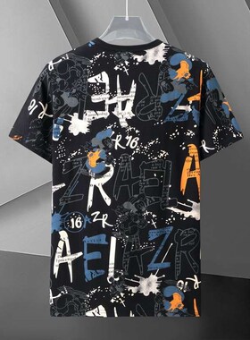 Summer plus fertilizer increase mens mercerized cotton T-sh