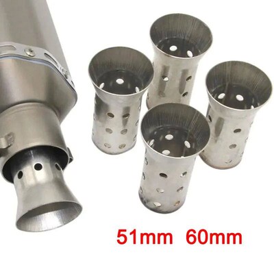 51mm 60mm Inlet Motorcycle Exhaust Muffler Adjustable DB Kil