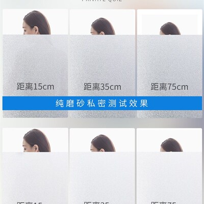 Window Film Frosted Privacy Self-adhesive Glass Sticker UV