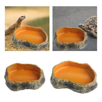 Reptile Water Bowl Terrarium Decor Decorative Amphibian