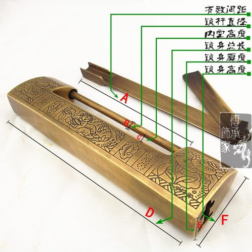 仿古铜锁中式锁头老式铜锁插销锁横开挂锁大铜锁老式挂锁锁鼻挂锁