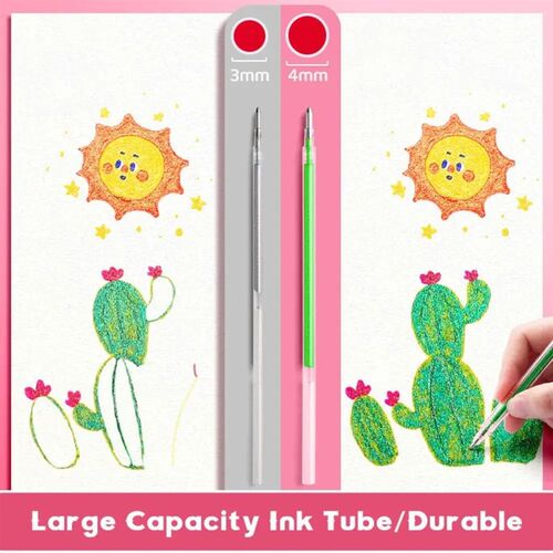 8/48/60Colors Glitter Gel Pen Handwriting Shiny Highlighter