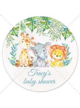 Custom ers Jungle Animals Personalized Customize Name Text Z