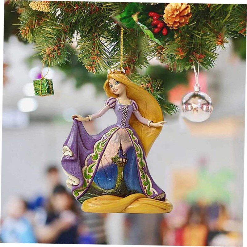 Flat Princess Christmas Pendant Xmas Tree Decorations Carto