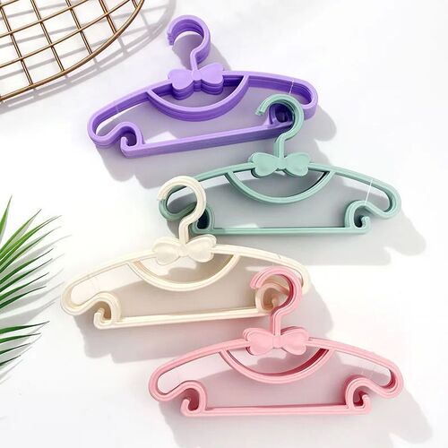 10pcs Kids Clothes Hanger Racks Portable Plastic Display Han