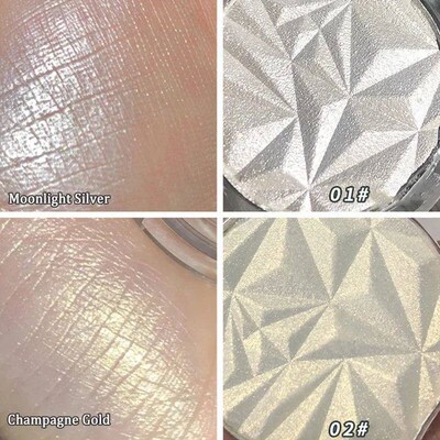 Brightening Face Highlighter Palette Waterproof Monochrome P