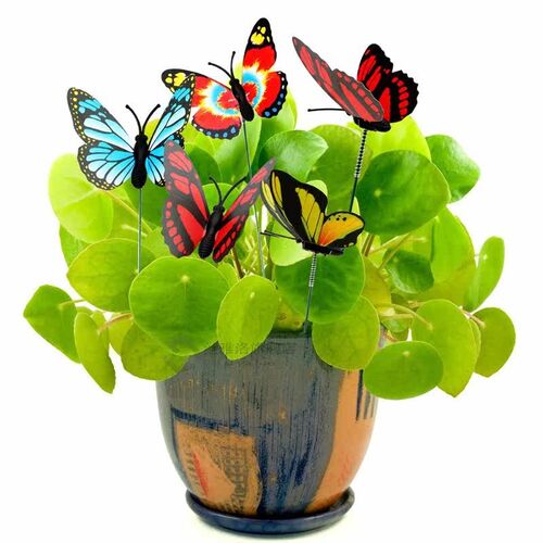 NICEYARD Colorful Butterfly Stakes Outdoor Decor With Pile G