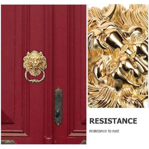 Door Handle Front Decor Metal Pull Knockers Knobs Brass