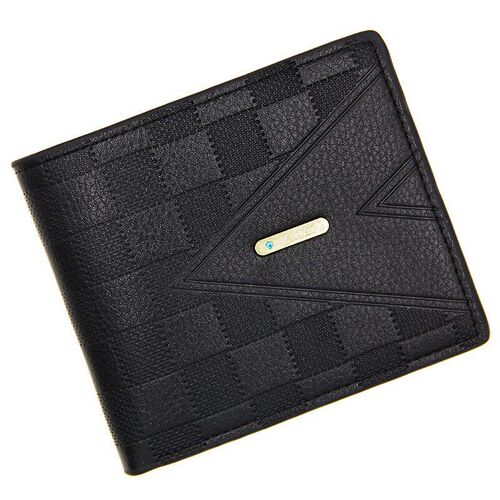 Mens Wallet Short Triangle Stone Grain Large Capacity Fashio