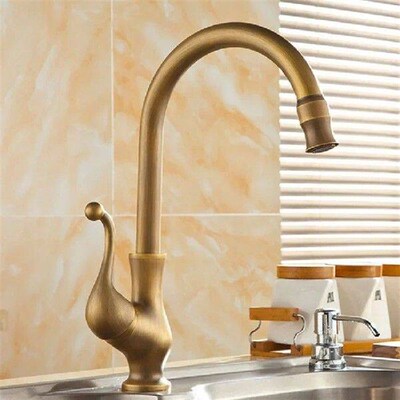 360 Degree Rotatry Basin Faucet Antique Kitchen Sink Faucet