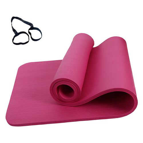 Yoga Mat Thickened Nbr Yoga Mat Rubber Non-slip Widened 10mm