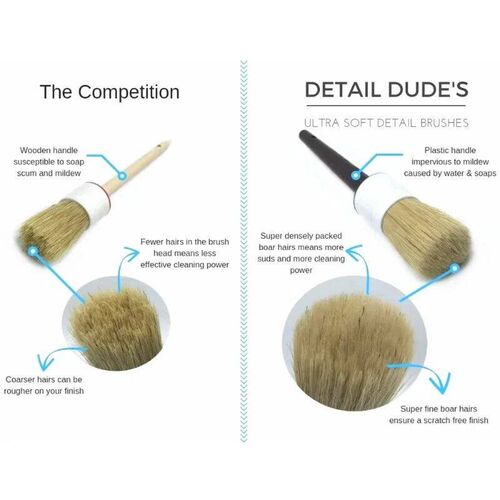 5 hair-super soft car detail brushes perfect for cleaning si