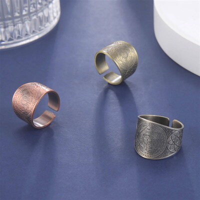 Dreamtimes The 7 Archangels Seal of Solomon Ring Punk Hexagr