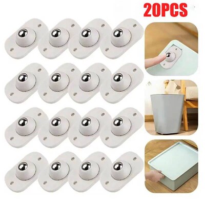Self Adhesive Caster Mini Swivel Wheels Stainless Steel Univ