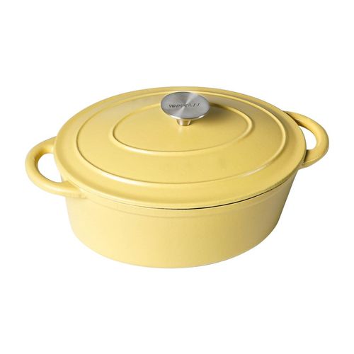 小幸福铸铁锅珐琅锅煲汤锅海鲜炖锅焖烧锅家用砂锅电磁炉通用27cm