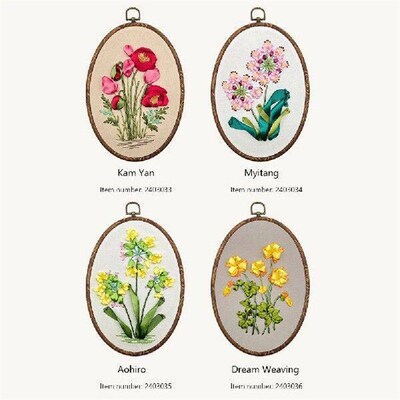 Embroidery Starter Kit For Beginners, 3D Ribbon Embroidery