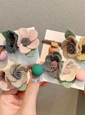 2023 Hot Korean Version Of The New Rose Flower Head Rope Gir