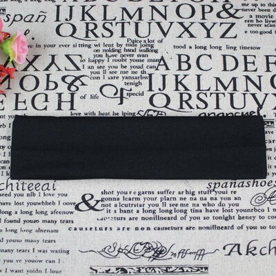 Womens Elastic Hair Bands Solid Color Headband Turban Makeup