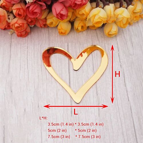 Unique Heart Shape 10pcs/Lot Lovely DIY Accessorie For Bedro