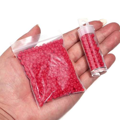 4mm Glass Rice Beads Solid Color Seed Bead for DIY Handmade