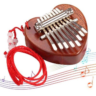 8 Keys Finger Piano Wooden Finger Thumb Piano Musical