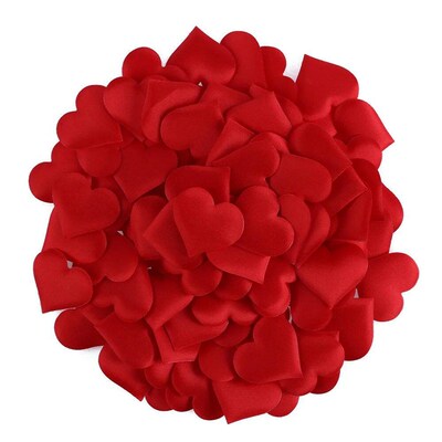 100pcs Love Heart Shaped Sponge Petal For Party Decorative H