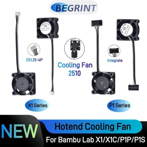 2510 Fan For Bambu Lab X1/P1 Hotend Cooling Fan  With Cable
