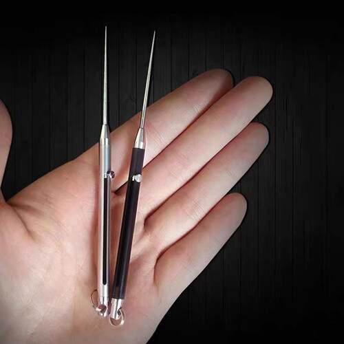 Food-grade stainless steel extendable portable toothpick, a