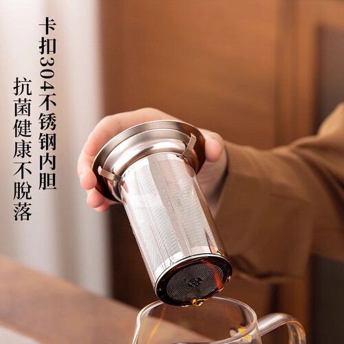 Glass teapot small filter simple tea set office tea pot 7