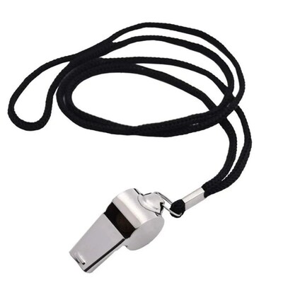 Stainless Steel Whistles Referee Sport Rugby Metal Whistle W