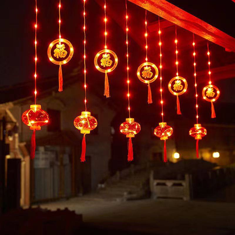 新年彩灯led窗帘灯红灯笼春节过年元宵装饰品结婚房间布置装饰灯,节庆用品/礼品,装饰灯,淘宝优惠券,粉丝福利购,淘宝优惠卷