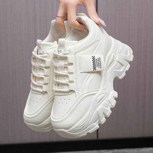 2025 Womens New Autumn Small Height Incr Womens Shoes Thic