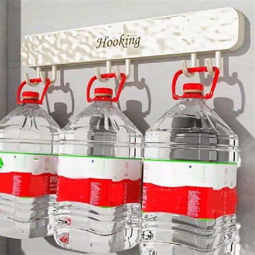 Kitchen Sliding Hooks Adjustable Pot Hangers Adhesive No