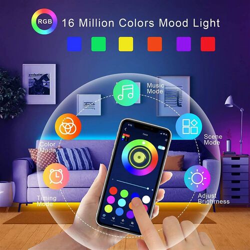 24V Led Strip Lights 10m 20m 30m 40m Led Lighs Music Sync Le